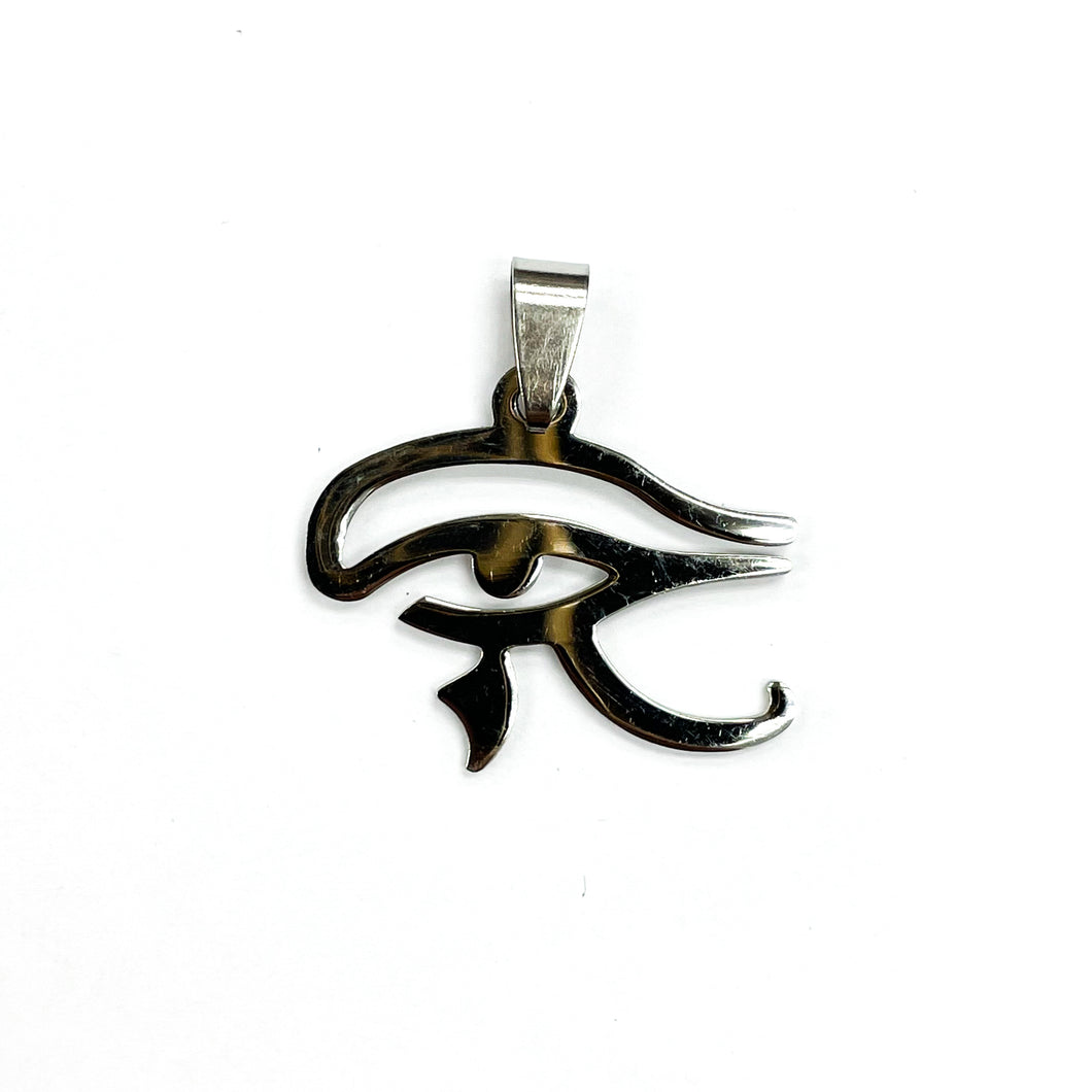 COLGANTE ACERO | OJO DE HORUS GR | 30MM | PLATEADO | (C6-55CA)