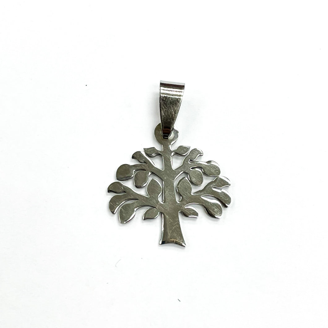COLGANTE ACERO | ARBOL DE LA VIDA | 24MM | PLATEADO | (C7-64CA)