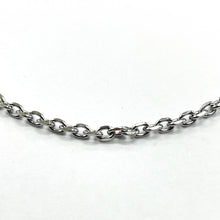 Cargar imagen en el visor de la galería, CADENA ACERO | CANDADO OVALADA BORDE APLANADO | 2.9MM (HH-193)
