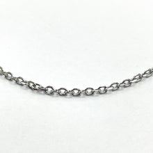 Cargar imagen en el visor de la galería, CADENA ACERO | CANDADO OVALADA BORDE APLANADO | 2.2MM (HH-194)
