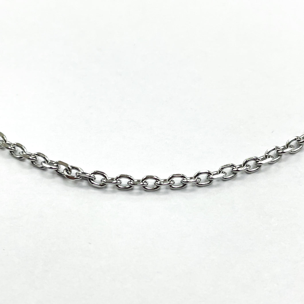 CADENA ACERO | CANDADO OVALADA BORDE APLANADO | 2.2MM (HH-194)