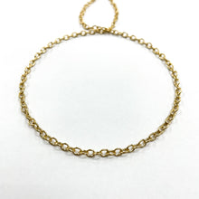 Cargar imagen en el visor de la galería, CADENA FANTASIA | CANDADO OVALADA | 3MM |  DORADO (YH-4215)
