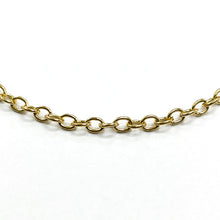 Cargar imagen en el visor de la galería, CADENA FANTASIA | CANDADO OVALADA | 3MM |  DORADO (YH-4215)
