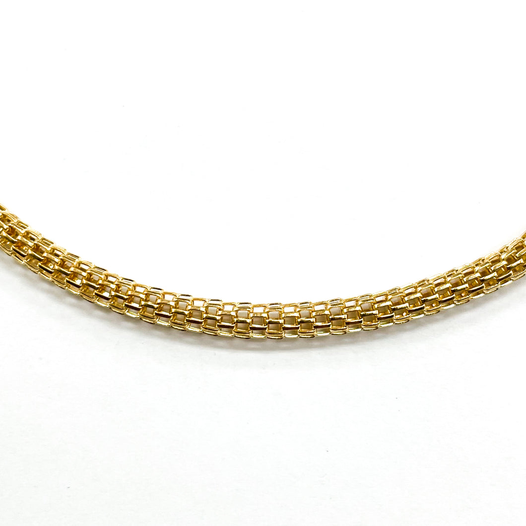 CADENA FANTASIA | MALLA TUBULAR | 3.2MM | DORADO (YH-4045)