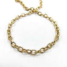 Cargar imagen en el visor de la galería, CADENA FANTASIA | CANDADO OVALADA | 6.8MM | DORADO (YH-4371)
