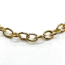 Cargar imagen en el visor de la galería, CADENA FANTASIA | CANDADO OVALADA | 6.8MM | DORADO (YH-4371)
