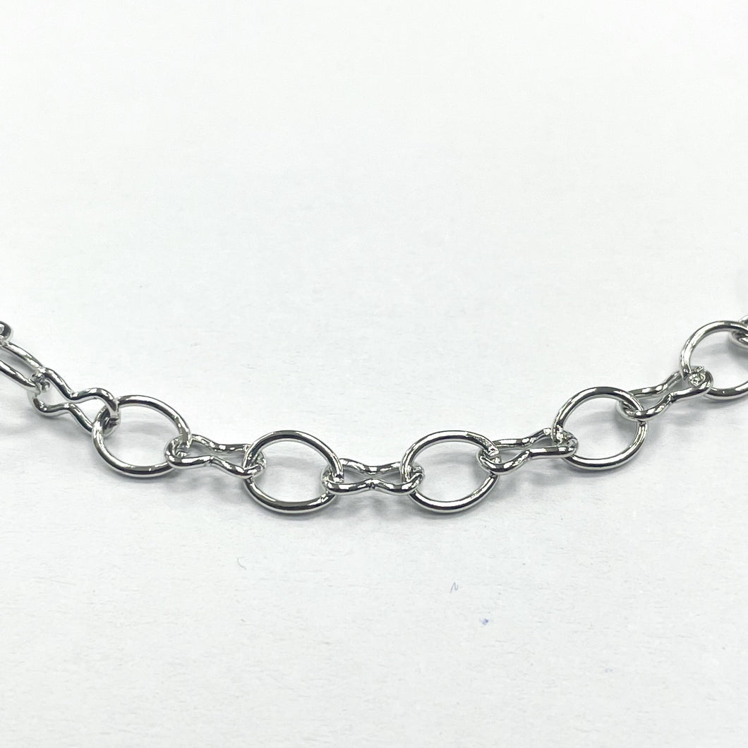 CADENA FANTASIA | ESLABON IRREGULAR | 6.5MM | PLATEADO (YH-4377)