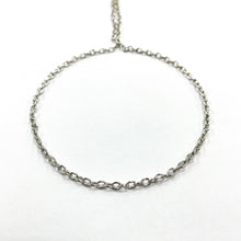 Cargar imagen en el visor de la galería, CADENA FANTASIA | CANDADO OVALADA | 3MM | PLATEADO (YH-4215)
