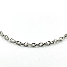 Cargar imagen en el visor de la galería, CADENA FANTASIA | CANDADO OVALADA | 3MM | PLATEADO (YH-4215)
