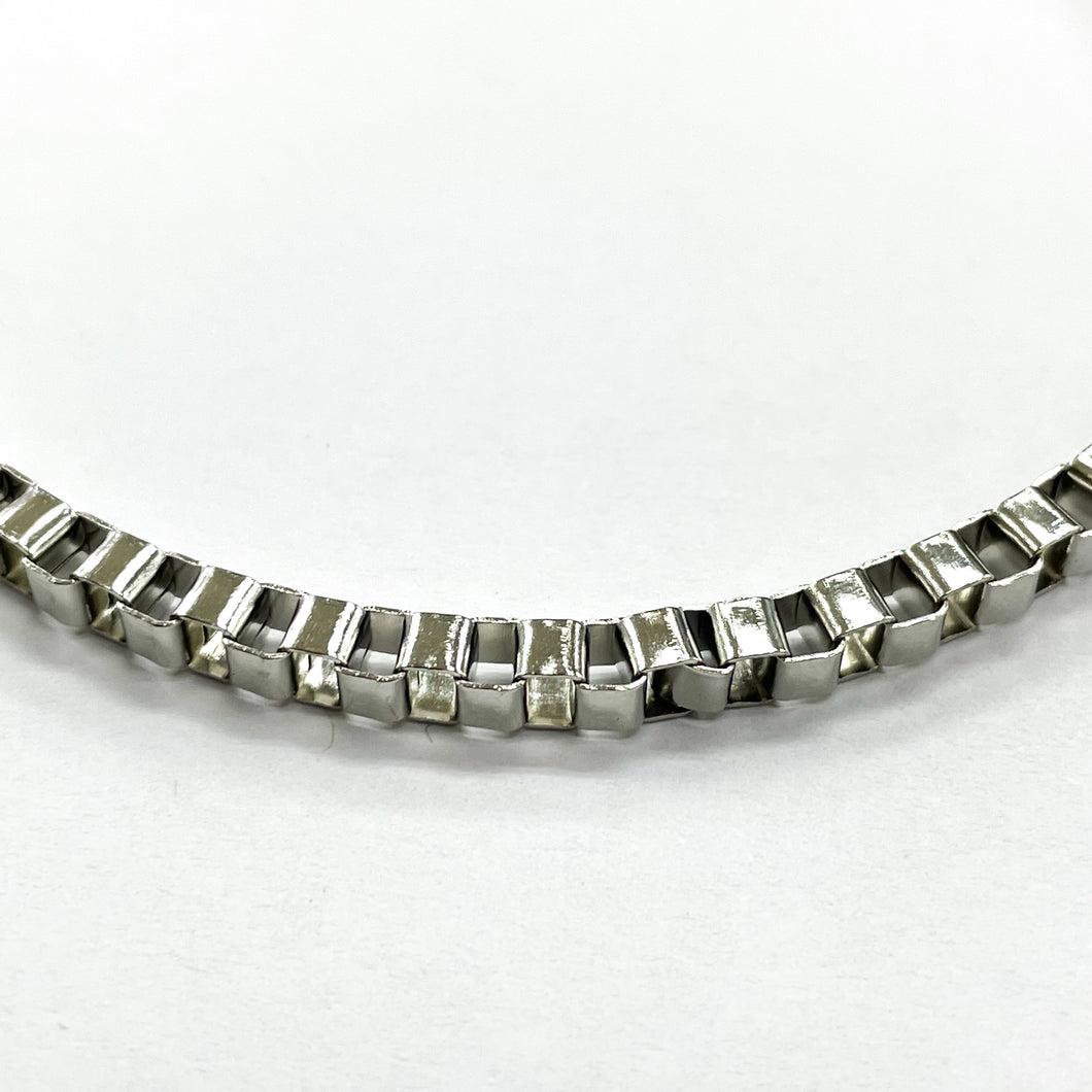 CADENA FANTASIA | VENECIANA | 4MM | PLATEADO (YH-8915)