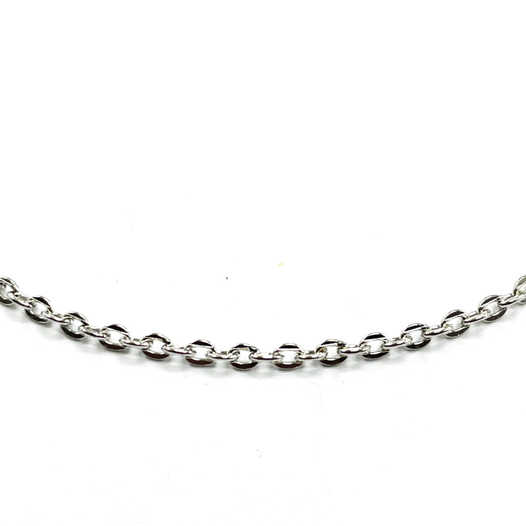 CADENA FANTASIA | FORZADA PLANA | 2.3MM | PLATEADO (YH-9643)