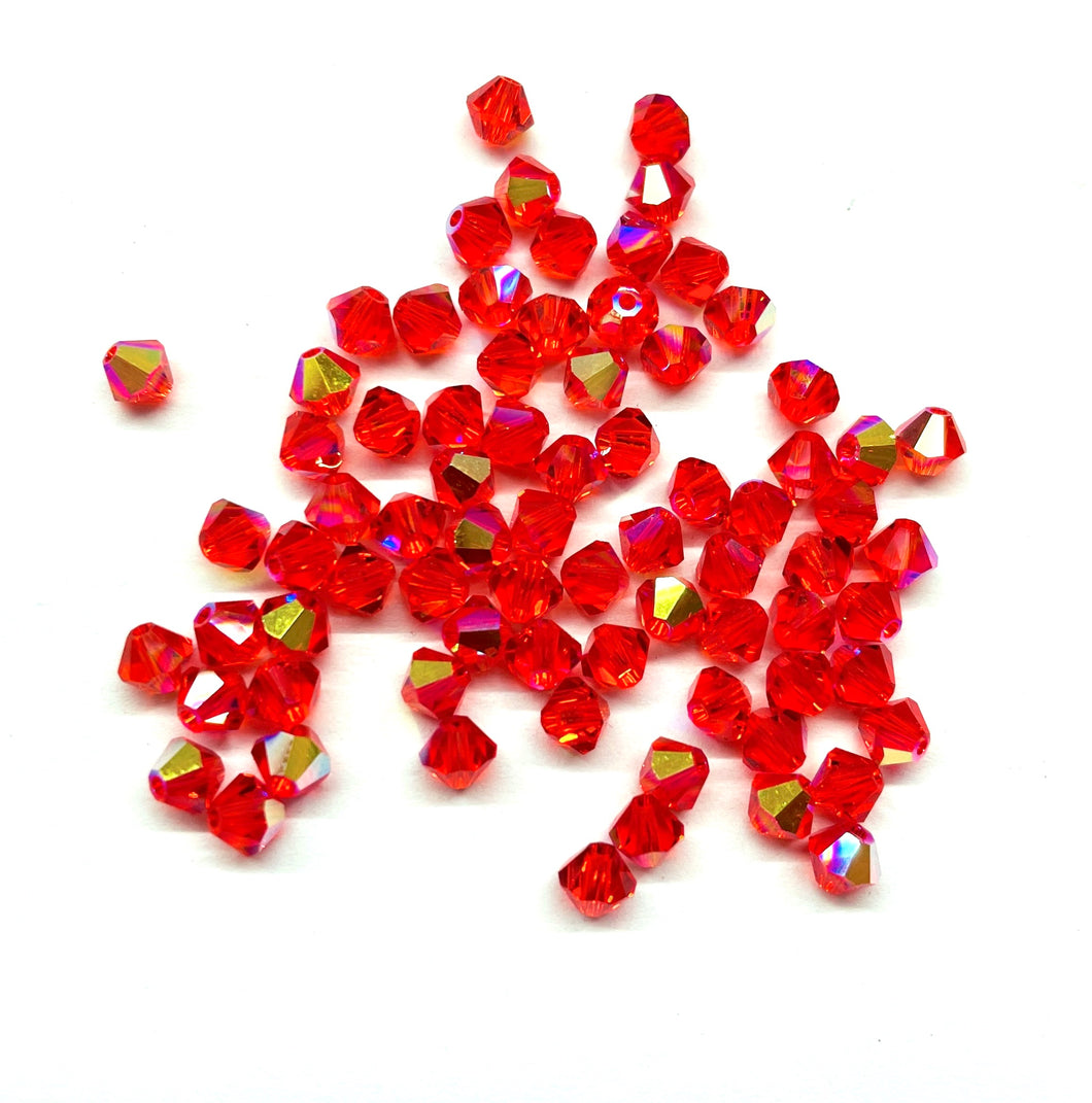 Bead Swarovski Crystals | 4mm | C3 SmT #236 | 25u | Rojo claro