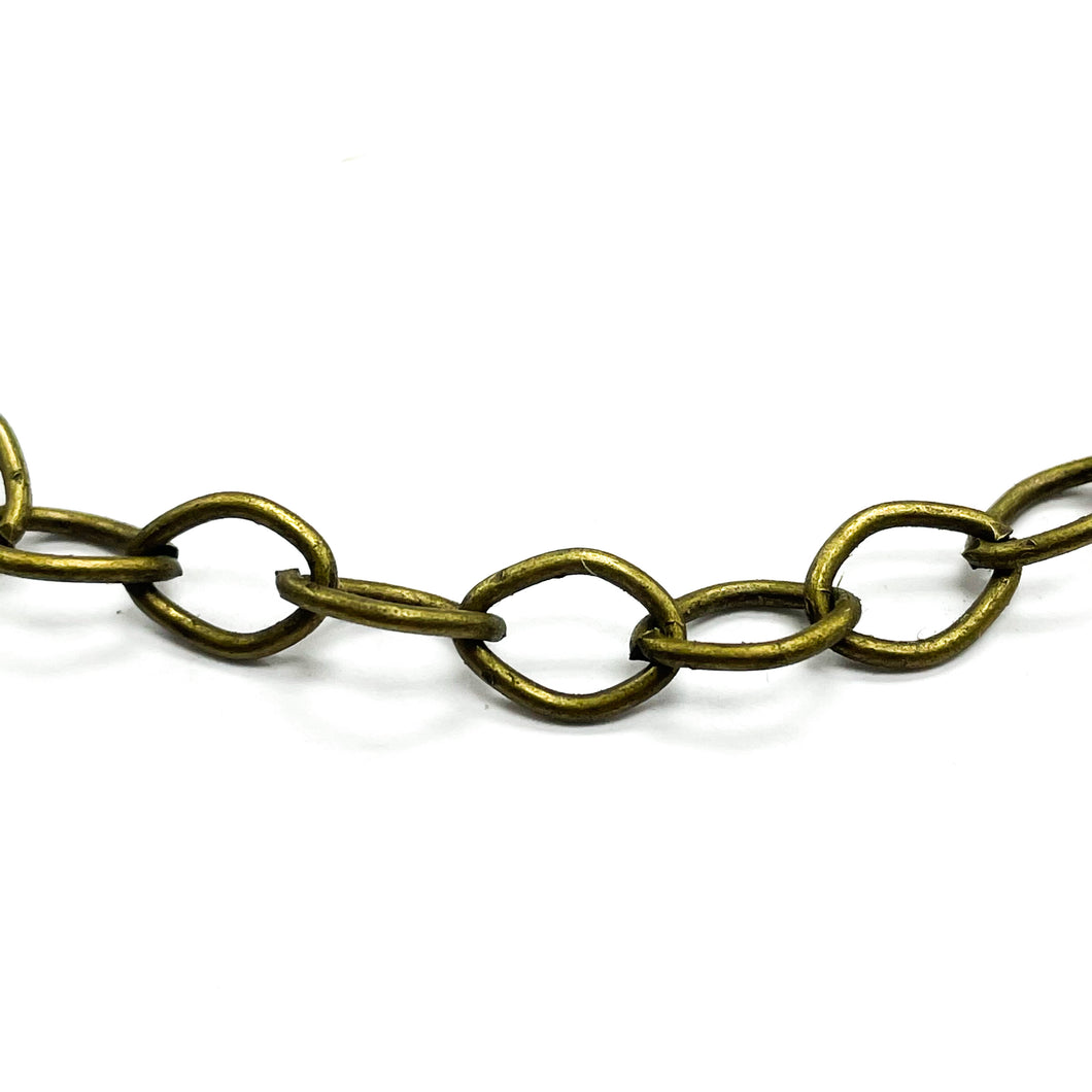 CADENA FANTASIA | ROMBO | 7MM | ENVEJECIDO (YH-4387)