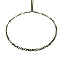 Cargar imagen en el visor de la galería, CADENA FANTASIA | FORZADA PLANA | 2.5MM | ENVEJECIDO (YH-4049)
