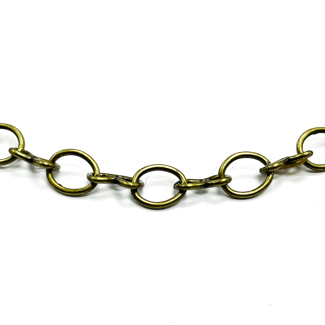 CADENA FANTASIA | ESLABON IRREGULAR | 6.5MM | ENVEJECIDO (YH-4377)