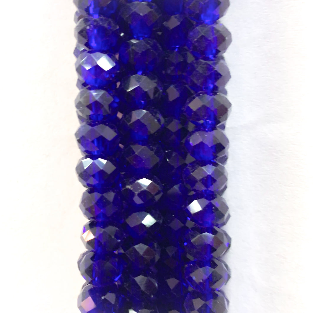 Cristal chato | 8 mm | Azul Intenso Opaco (22-17Y)