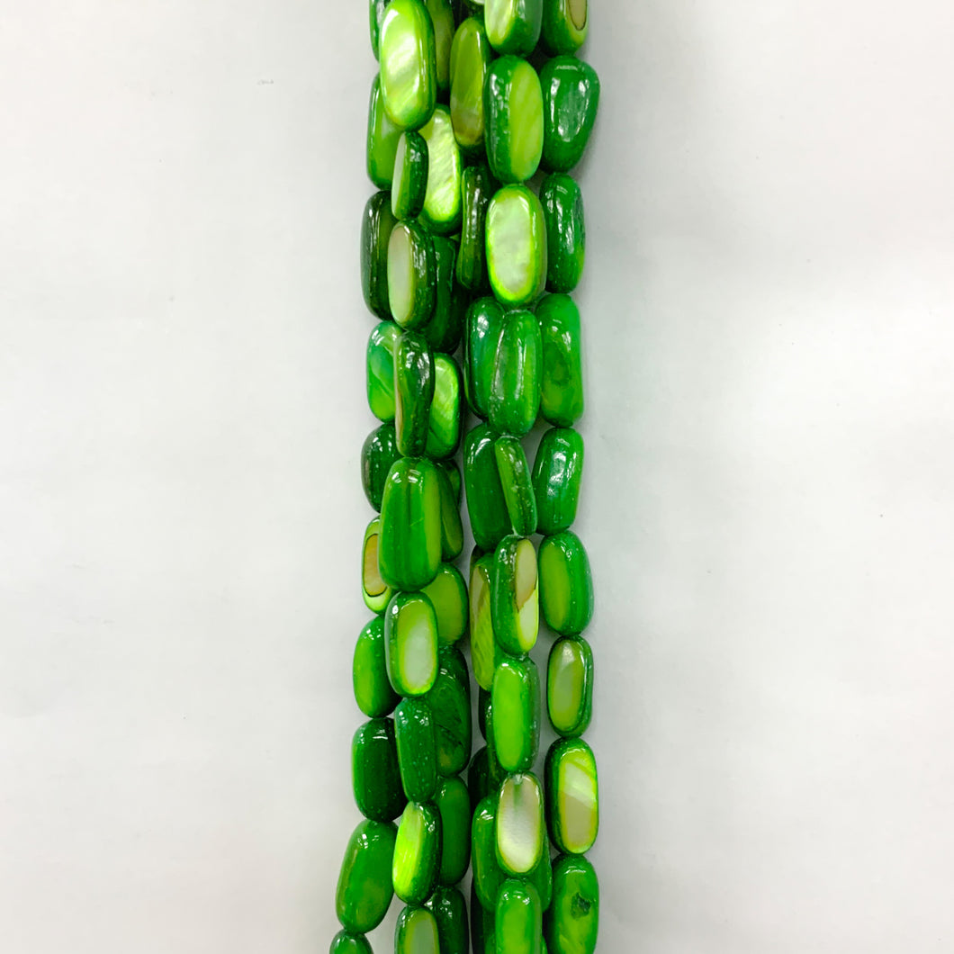OVALADO DE NACAR | 12X6MM | VERDE (9-18W)