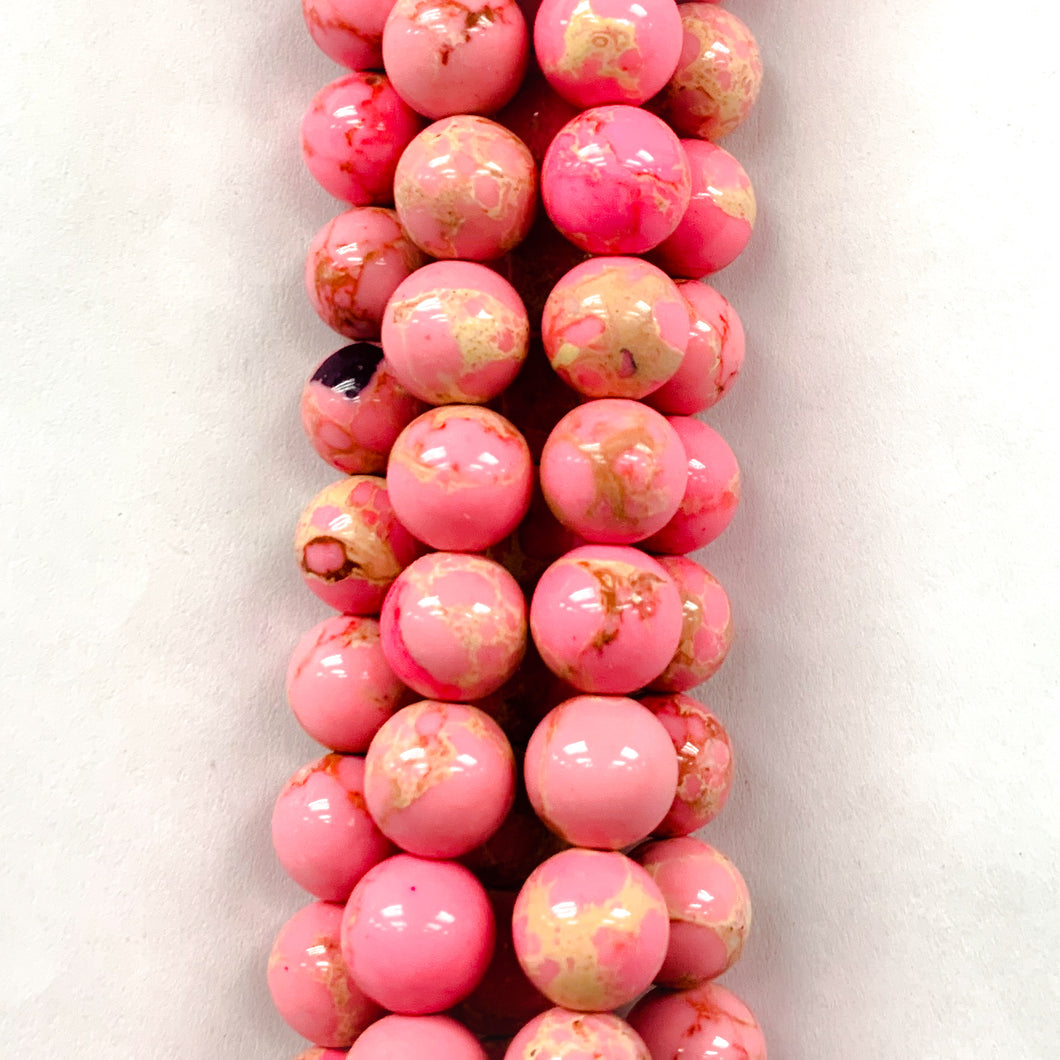 JASPE IMPERIAL | ROSADO | 10MM (7-1E)