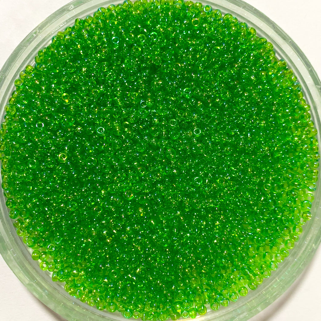 Miyuki Round Rocailles 11/0 | 259RR | Transparente Verde Manzana