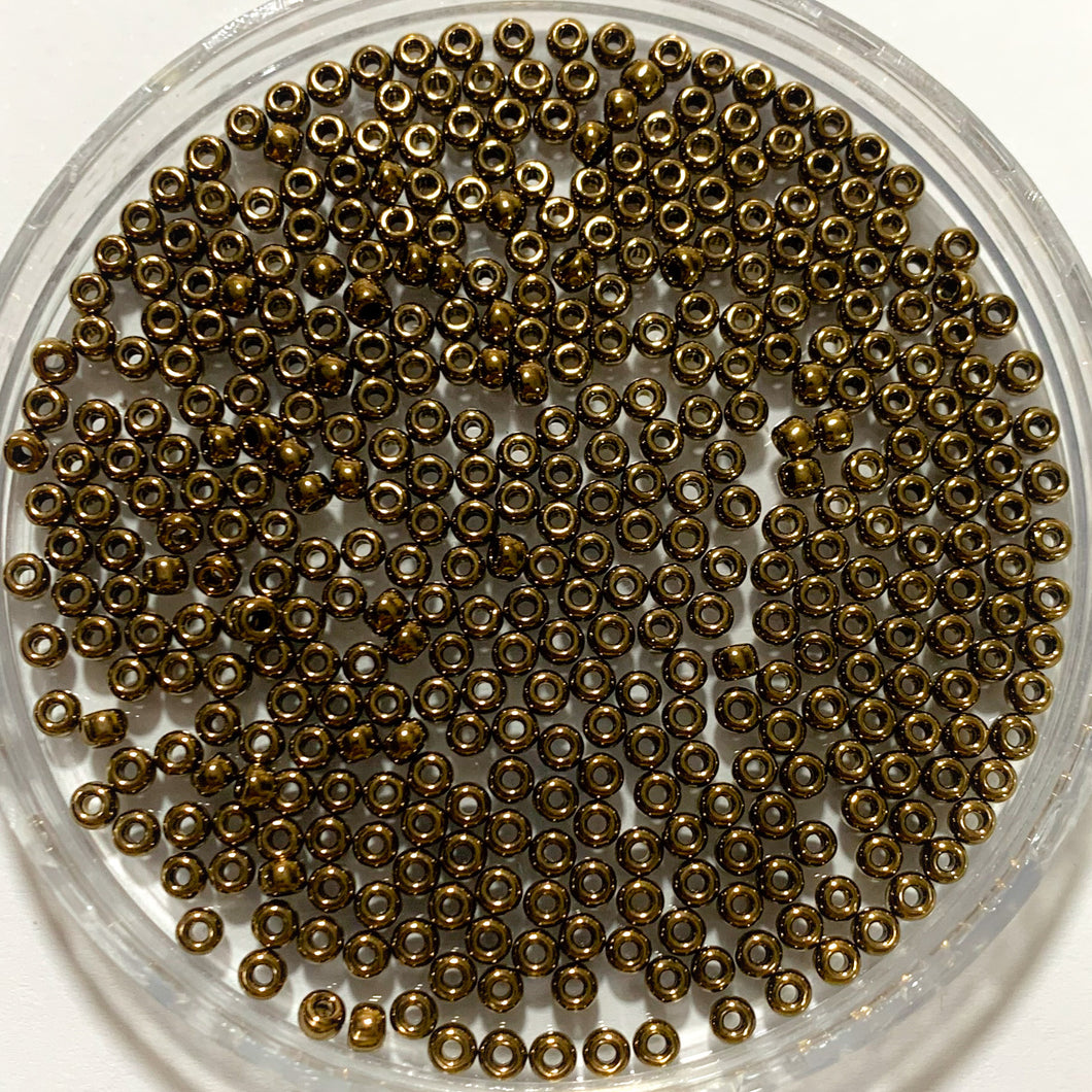 Miyuki Round Rocailles 8/0 | 457RR | Bronce Metalizado