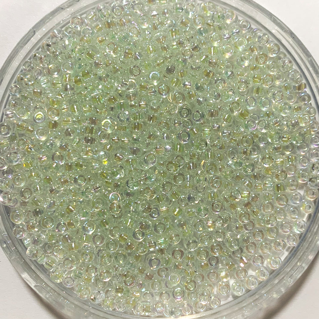 Miyuki Round Rocailles 8/0 | 262RR | Verde Ultraclaro AB