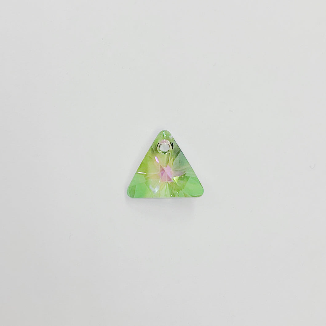 Swarovski Elements Triángulo | 12mm | Verde Claro