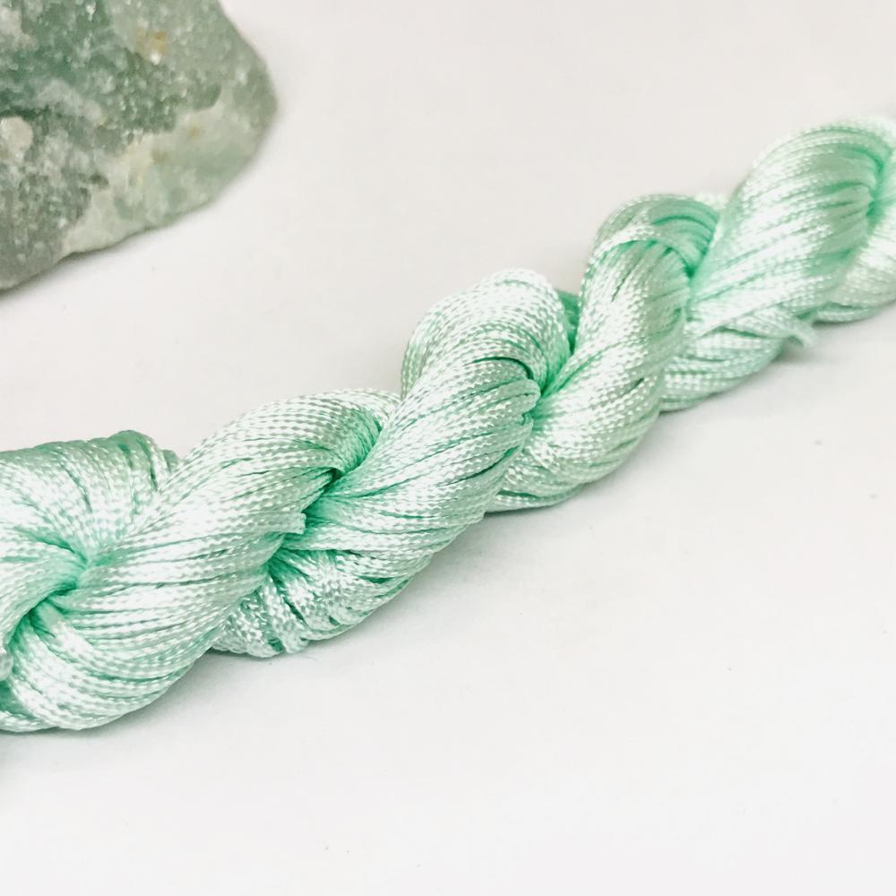 Hilo chino plano | 1mm | madeja 50mtrs | Verde agua