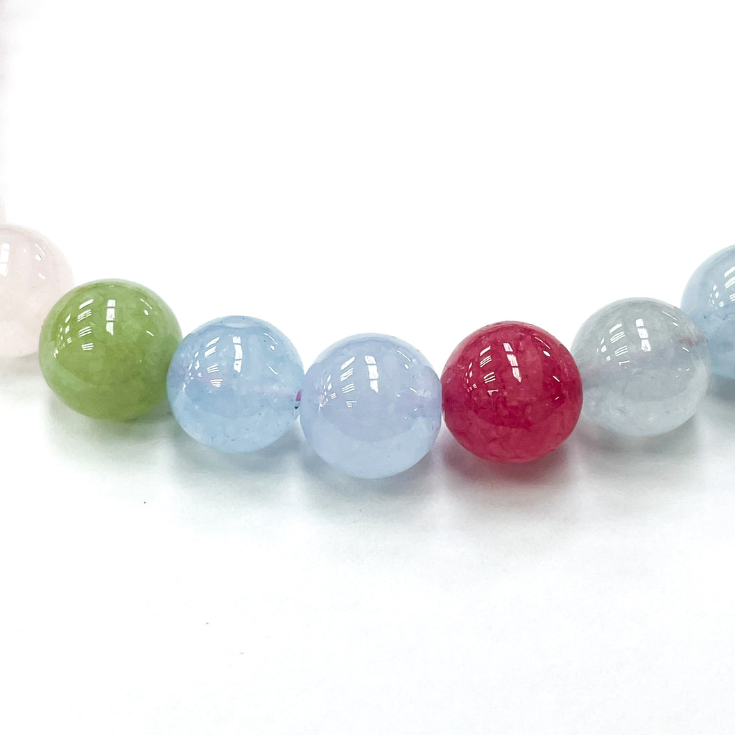 AGATA LISA | 10MM | MULTICOLOR PASTEL TRASLUCIDO