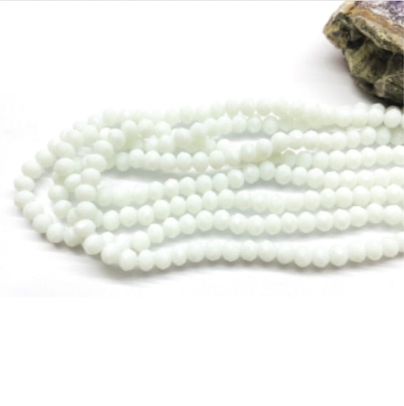 Cristal chato | 6 mm | Blanco matte