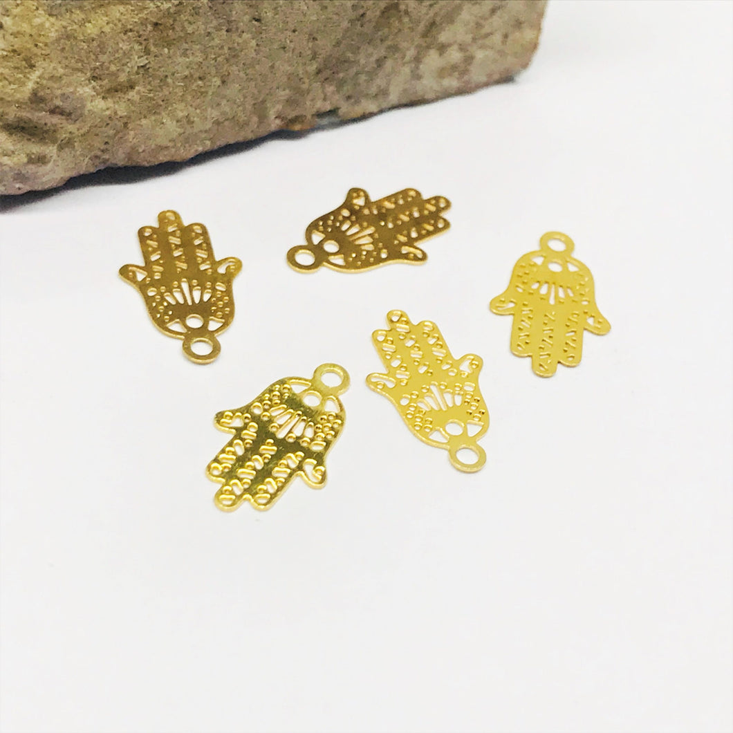 MANO DE FATIMA | BAÑO DE ORO 24K | 12MM (C1-1)