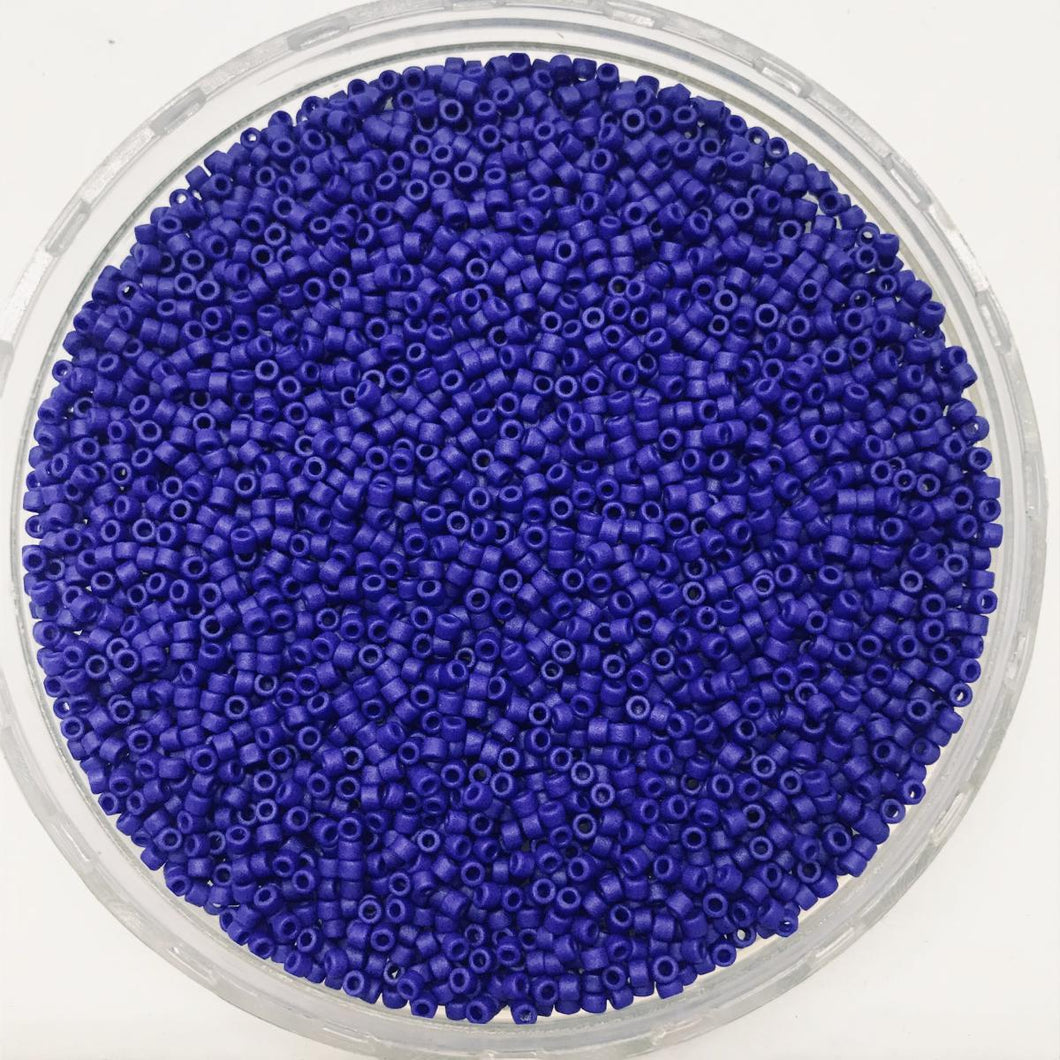 Miyuki Delica Beads 11/0 | 756DB | Matte Azul | c3