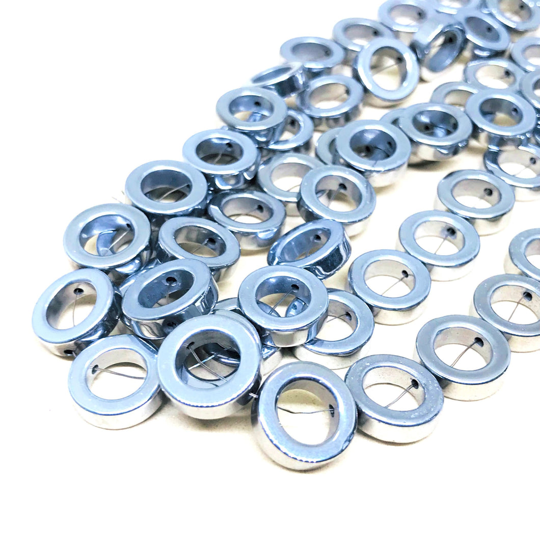 HEMATITA | DONA | 13MM | PLATEADO (28-48C)