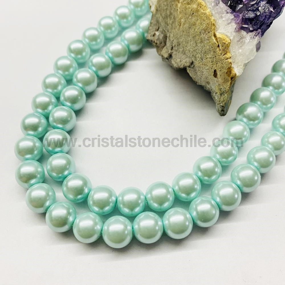 PERLA BRILLANTES | 10MM | CELESTE CLARO (6-7Z)