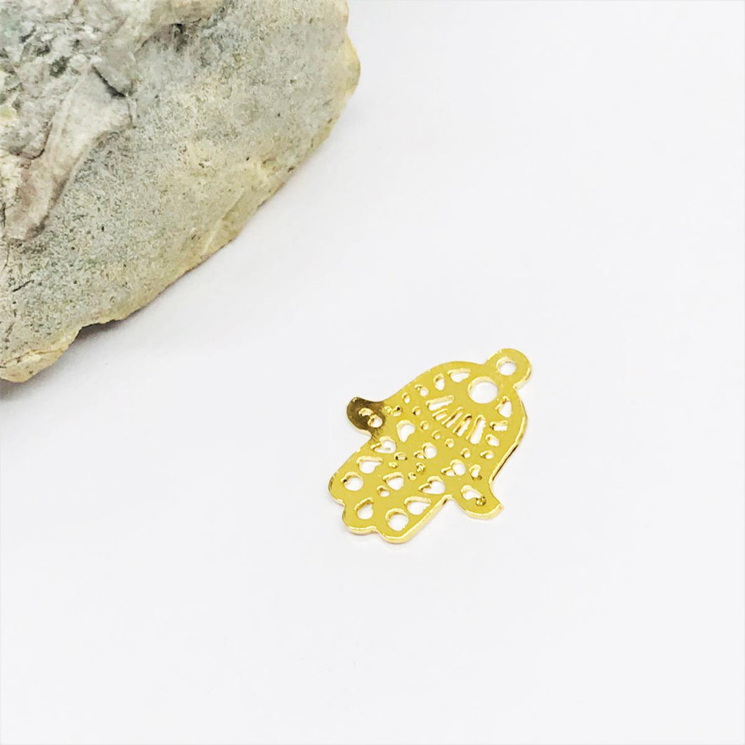 MANO DE FATIMA | BAÑO DE ORO 24K | 15MM (C2-11)
