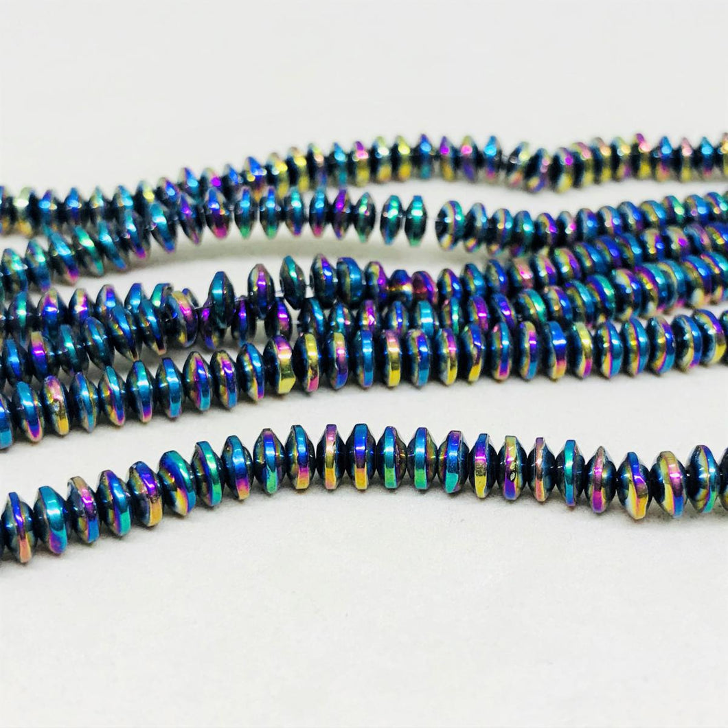 HEMATITA RONDELL | 5×1.5MM | TORNASOL (25-15C)