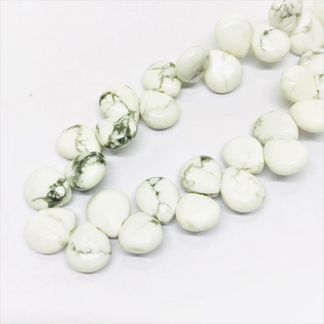 GOTA LISA | 10MM X 12MM | HOWLITA BLANCA (11-26F)