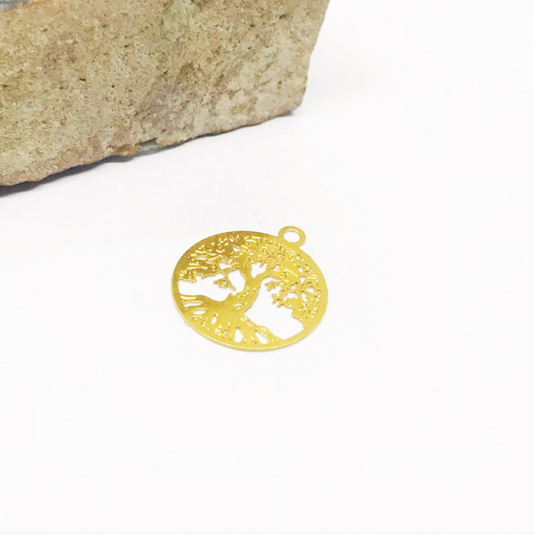 ARBOL DE LA VIDA | BAÑO DE ORO 24K | 12MM (C2-14)