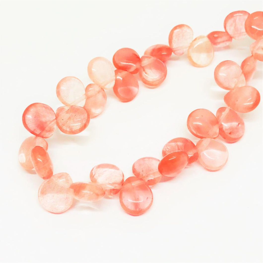 GOTA LISA | 10MM X 12MM | CUARZO CHERRY (15-28F)