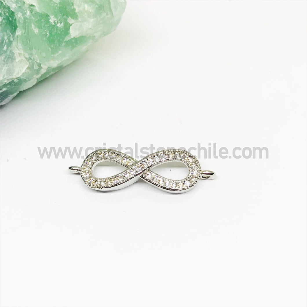 RODINADO | CONECTOR INFINITO | 20MM | 1UND | PLATEADO (R7-69)