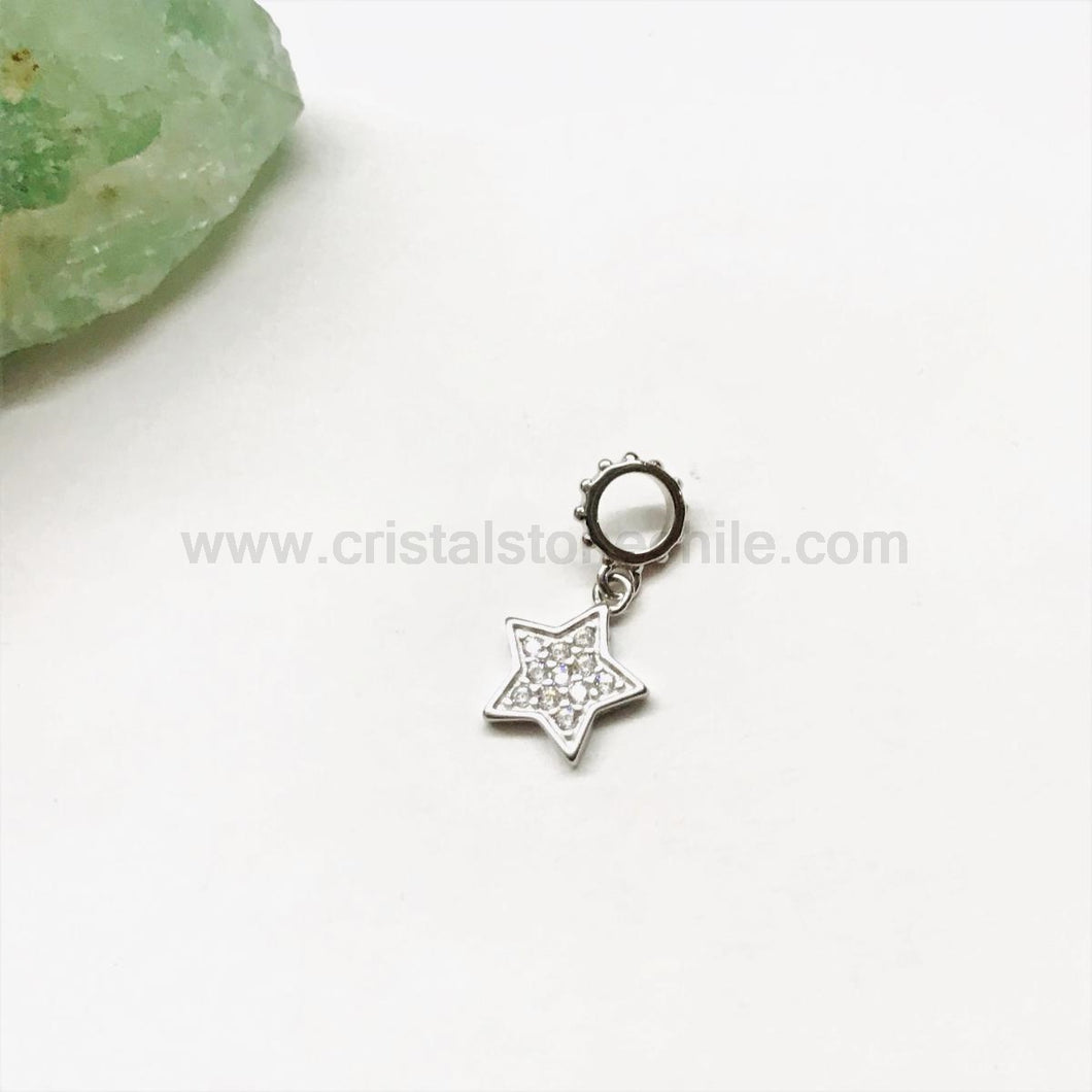 COLGANTE ESTRELLA CIRCONES PLATA 925 | 7MM (P3-28)