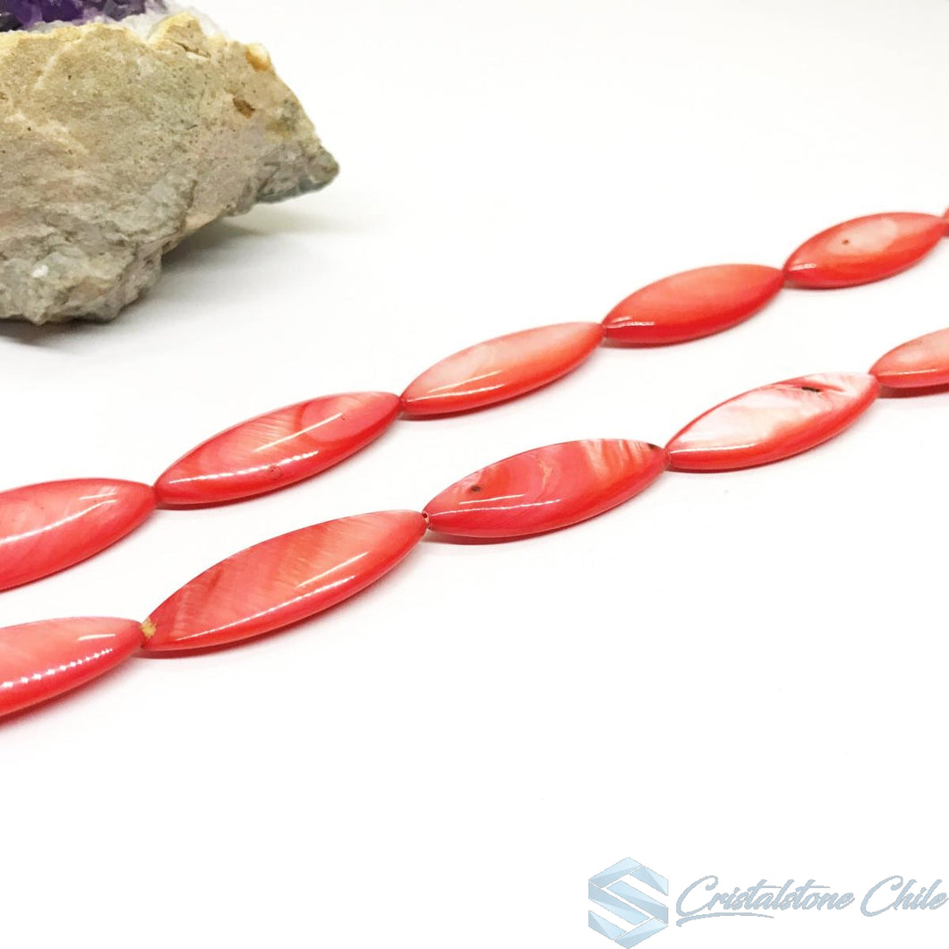 OVALADO DE NACAR | 30X12MM | SANDIA (9-28W)