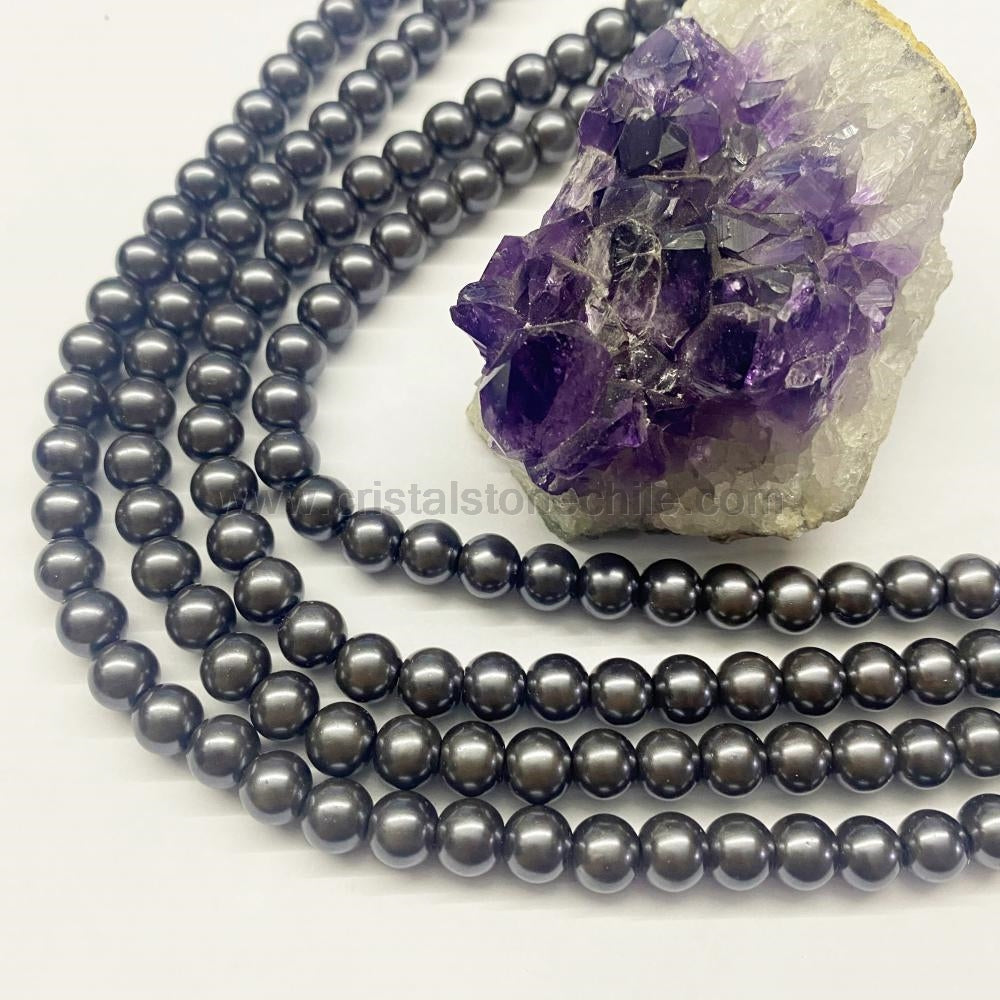 PERLA BRILLANTES | 6MM | GRIS OSCURO (6-23Z)