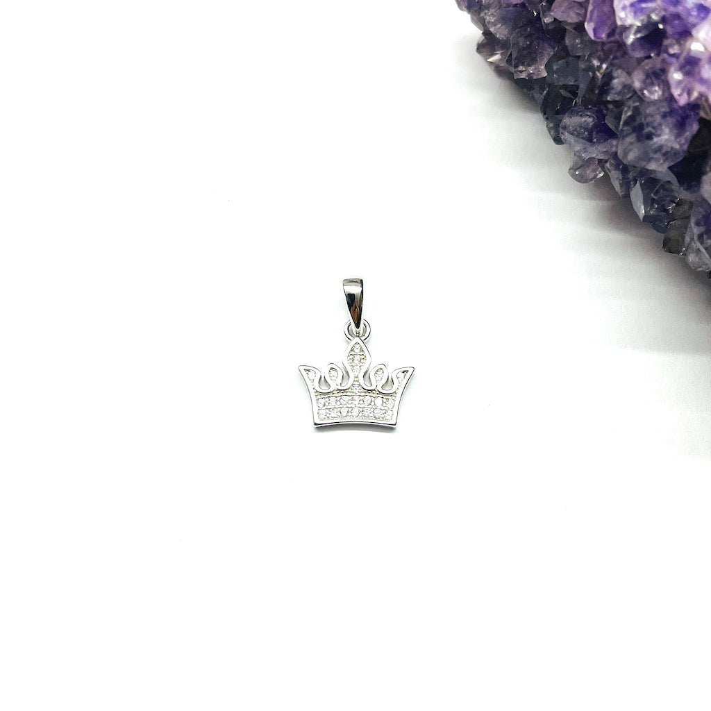 COLGANTE CORONA PLATA 925 | 11MM (P2-16)